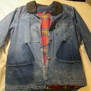 Flannel lined jean jacket